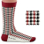 Socken im Design "Pepita" - Rot